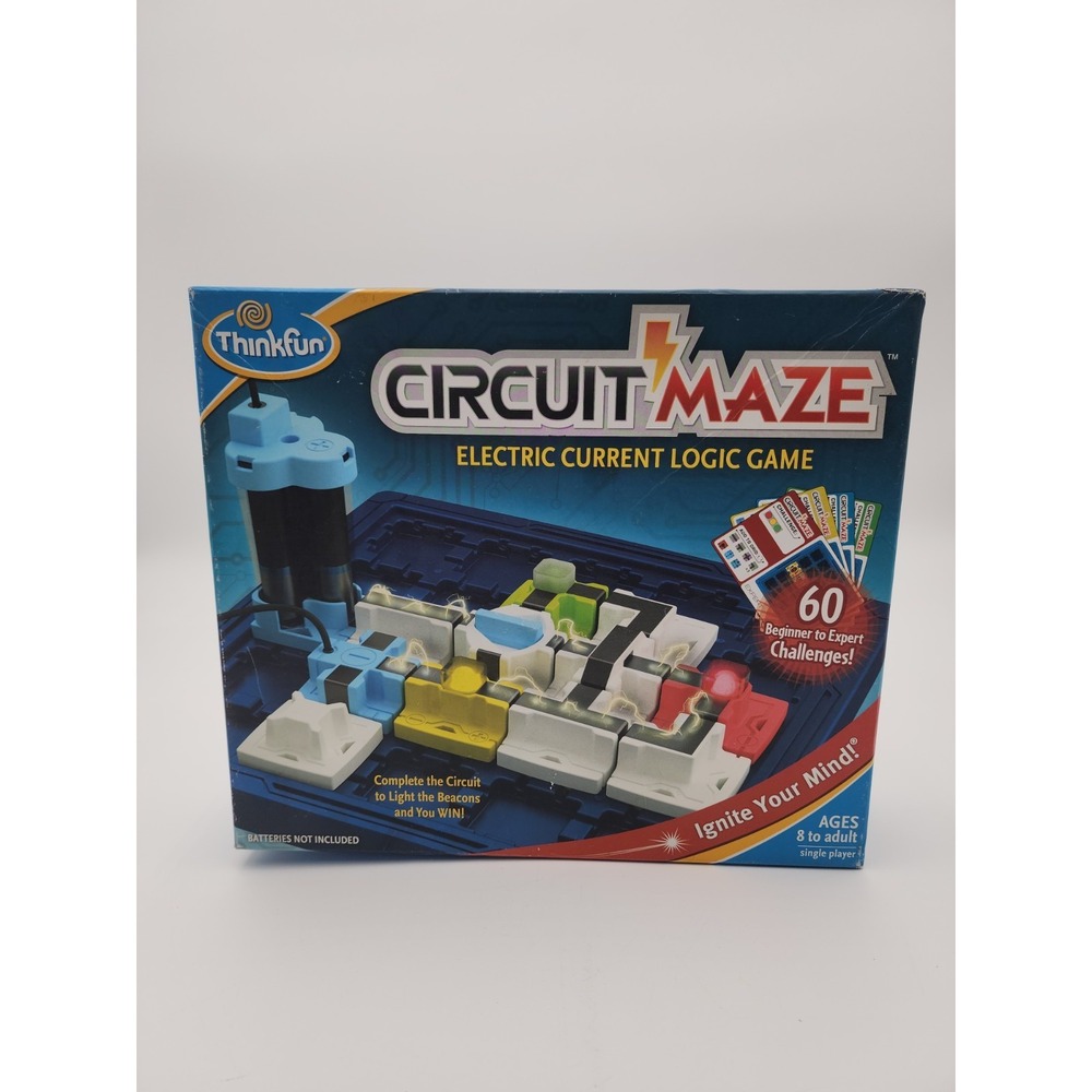 Thinkfun Circuit Maze Electric Current Logic Board Game STEM  Complete Box Set